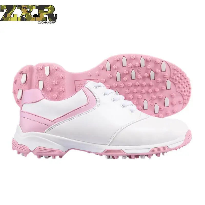 

Pgm New First Layer Of Leather Women's Patented Anti-skid Golf Shoes Sports Shoes Ultralight Waterproof Chaussures De Golf Femme
