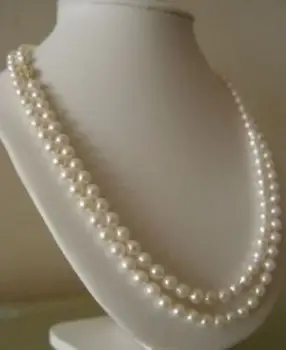 

14k/20 Gold AAA 6-7mm White Akoya Cultured Pearl Necklace 50"