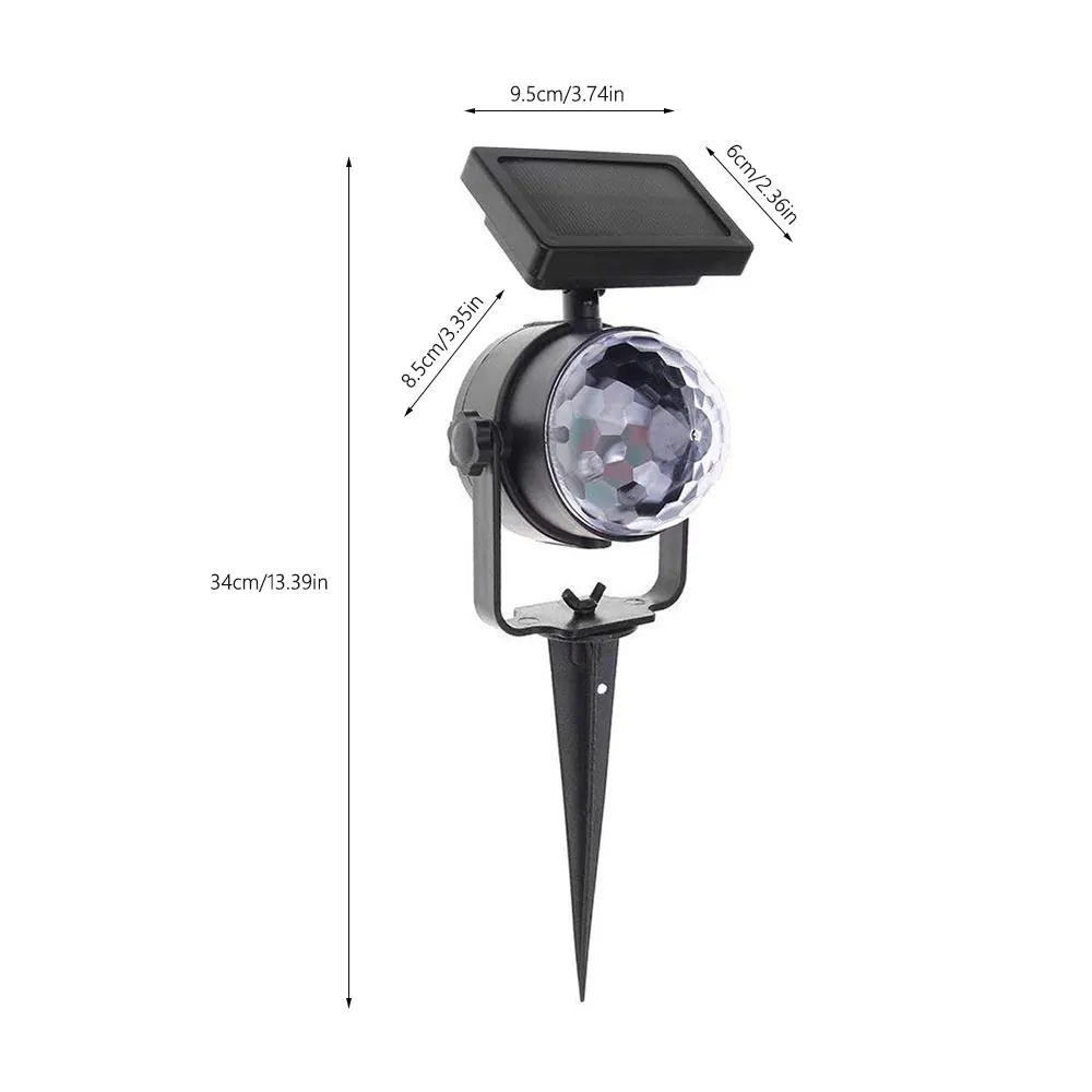 Светодиодный солнечный проектор садовый свет красочный вращающийся Звездный Небесный лазерный проектор садовый Газон лампа Para Xmas наружный ярд путь MYC