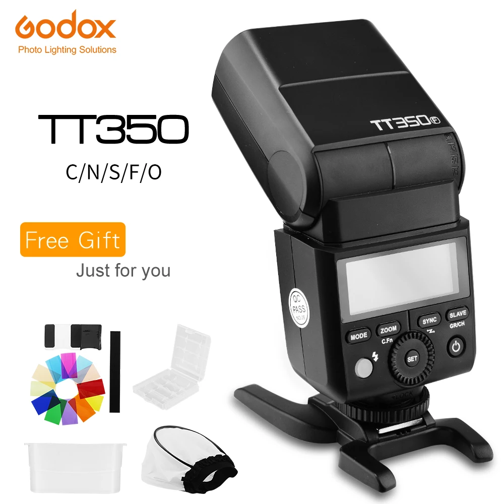 

Godox TT350C TT350N TT350S TT350F TT350F TT350O Flash 2.4G HSS TTL Wireless Speedlite Flash for Sony Nikon Canon Olympus Fuji