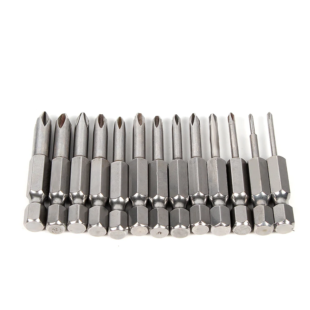 

13pcs 50mm Magnetic Drill Screwdriver Set Bits S2 Steel Cross Head Group Screw Driver Screwdrivers Kit Hand Tools