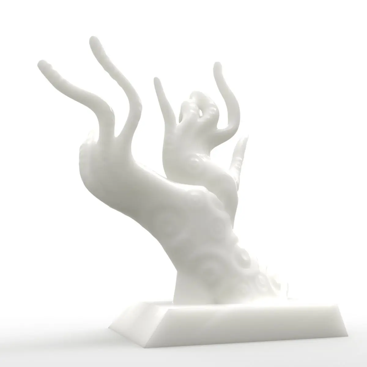 

Tooarts Hand Reflection 3D Printed Sculpture enfeites para casa Art Home Decoration Accessories Reflection Hand Escultura