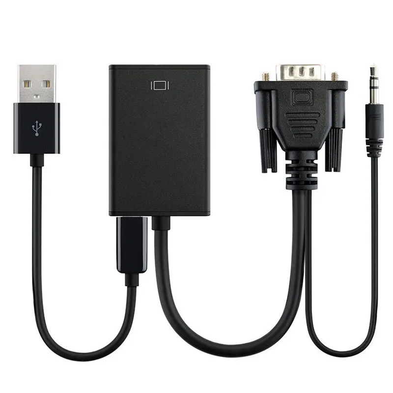 VGA audio,HDMI conversion adapter desktop computer,laptop computer,DVD