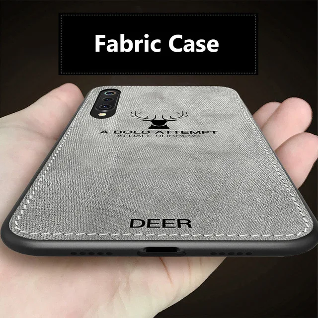 

Cloth Texture Case For Xiaomi Mi 9 Mi9 Soft Silicone Frame Ultra thin Back Cover For Xiaomi Mi9SE Mi 9 SE Fabric Phone Cases