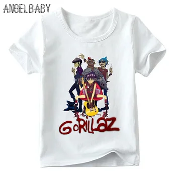 

Boys/Girls Gorillaz Rock Band ChakaKhan Noodle Print T-shirt Children Summer Short Sleeve Tops Baby Kids Funny T shirt,ooo2440