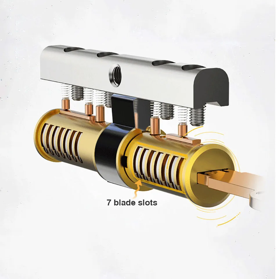 Супер c-класс, нержавеющая сталь, противоугонная сердцевина дверного замка, замок безопасности, основные цилиндры, ключ 70 мм-90 мм, дверной цилиндр, замок, 8 ключей