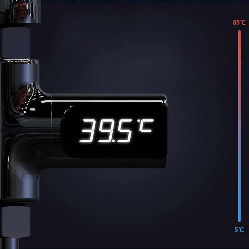 Светодиодный термометр для детской воды в режиме реального времени, цифровой монитор температуры для душа, для детей, взрослых, дома, ванной комнаты