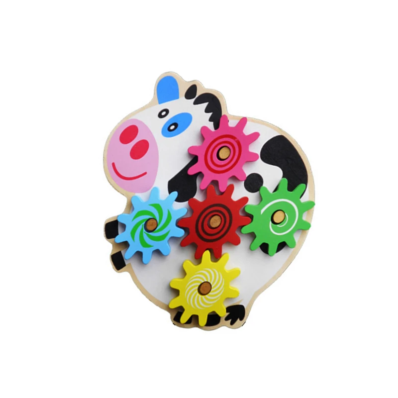 

1pc Wooden Animal Equipment Game Cow Snail Educational Toy Kindergarten To Give Children The Best Educational Toys