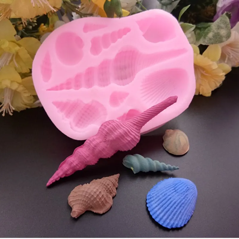 

3D Starfish Sea Shells Animal Silicone Mold ,Fondant Cake Decorating Tools,Silicone Soap Mold,Silicone Cake Mold F199
