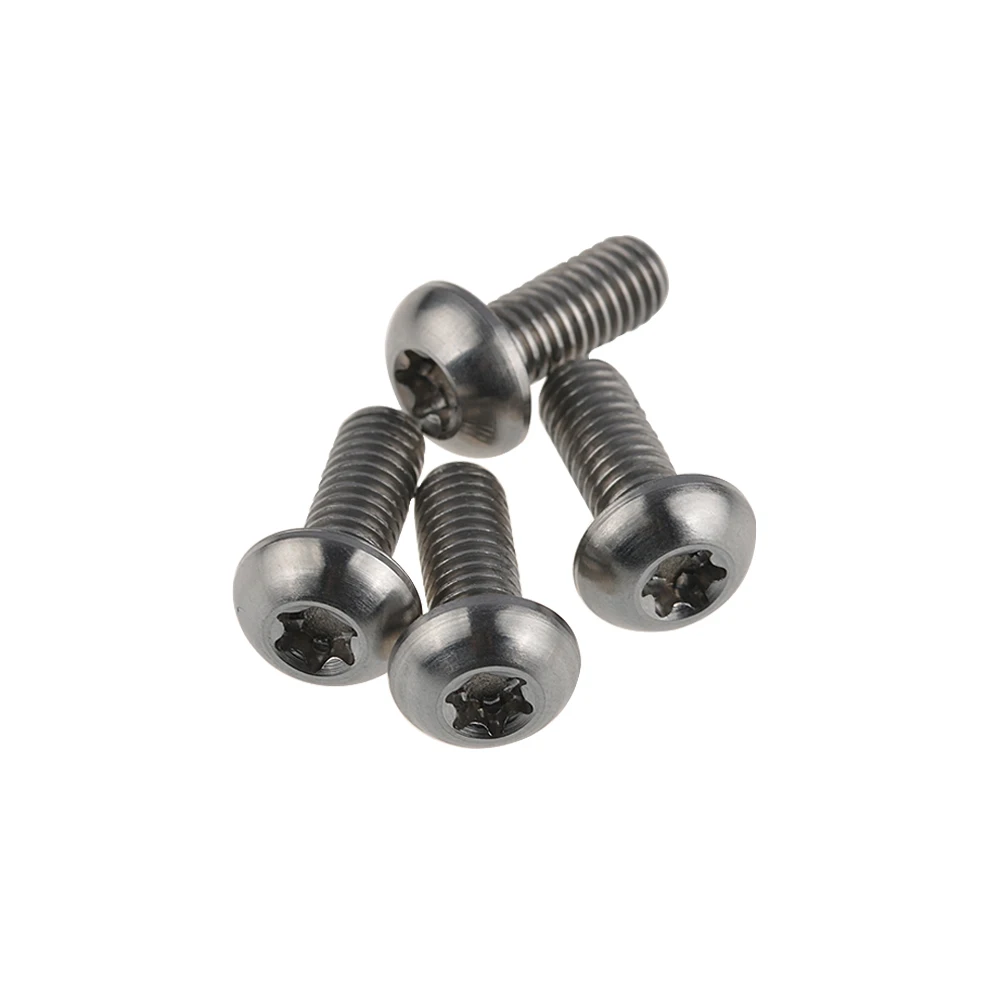 Wanyifa 4 X Titanium M5 x 12mm Torx Bolt Screw for Bicycle Water Bottle Cage