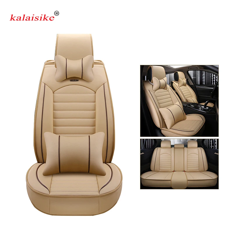 Cena Kalaisike skórzane uniwersalne pokrowce na siedzenia samochodowe dla nissana wszystkie modele qashqai x trail tiida uwaga Murano March Teana auto stylizacja