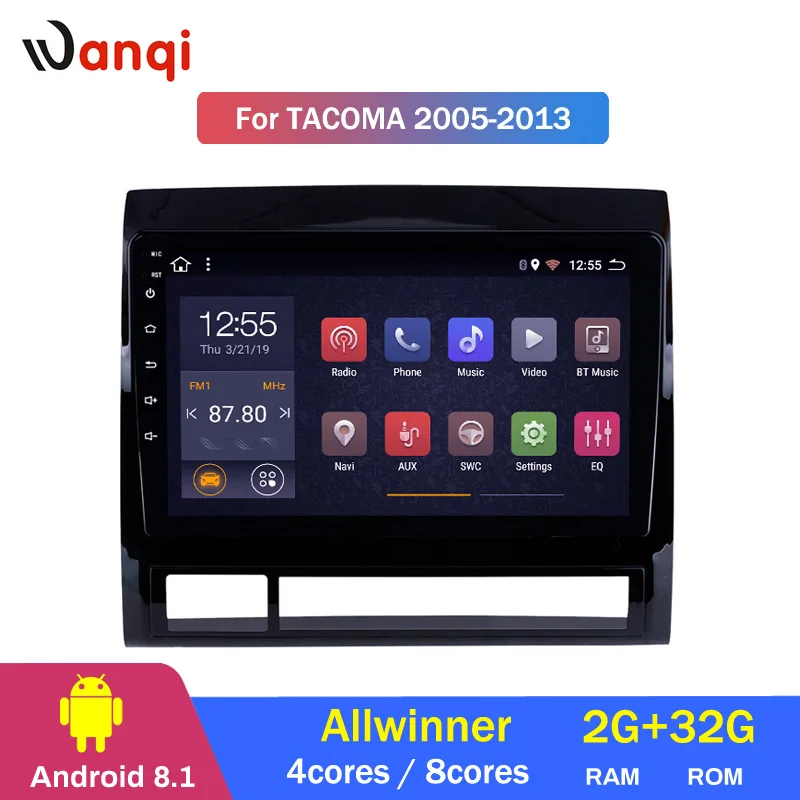 Top 2G RAM 32G ROM Android 8.1 GPS Navigation 9 inch Car Stereo for 2005-2013 TOYOTA TACOMA / HILUX America Version 2