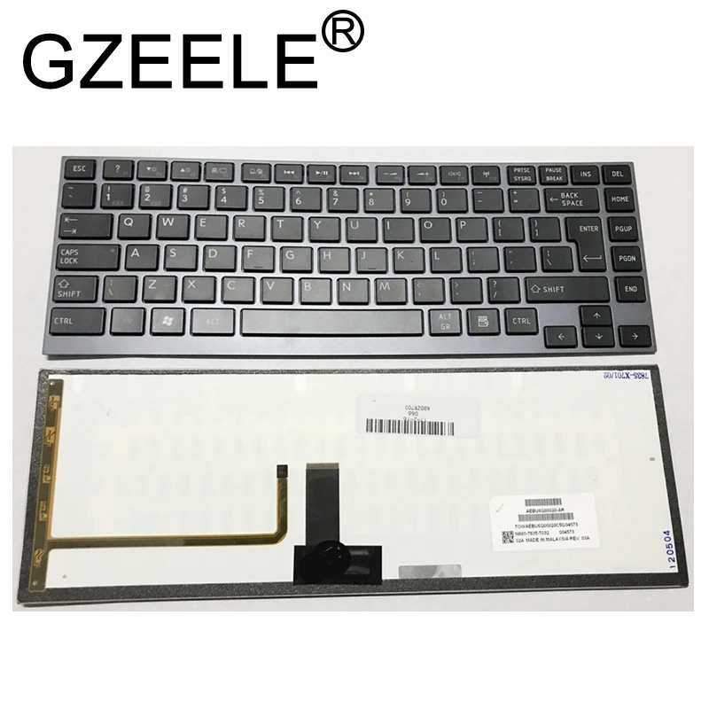 

GZEELE New English laptop keyboard for Toshiba Z835 R835 U835 backlit US BLUE