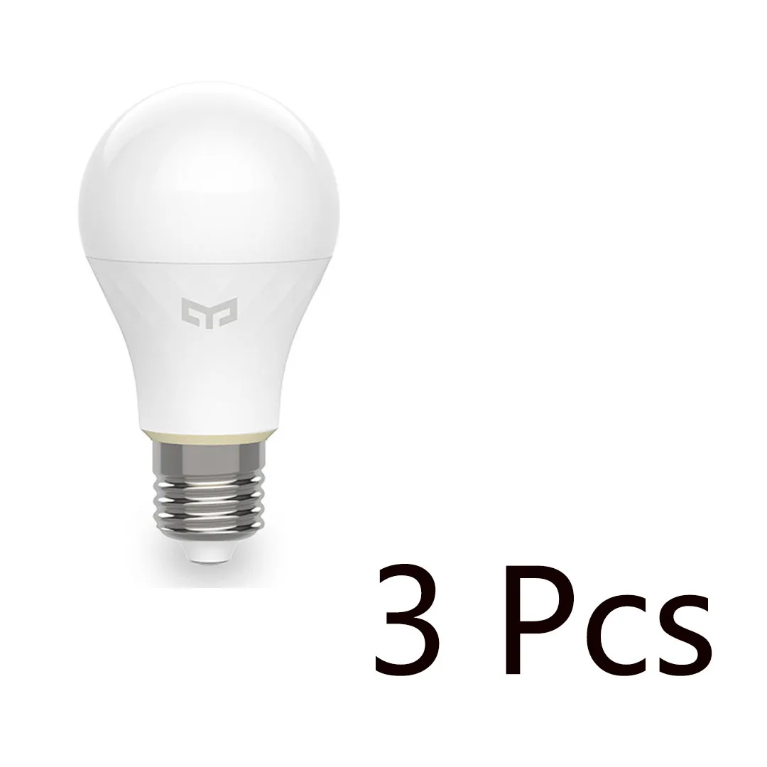 XIAOMI MIJIA Yee светильник, умный светильник, источник, набор, Bluetooth сетка, издание, умный светильник, лампа и светильник, Точечный светильник, работа с MI Home - Цвет: bulb lamp 3Pcs