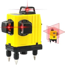 12 линия лазерный уровень 360 самонивелирующийся перекрестный 3D лазерный уровень красный луч