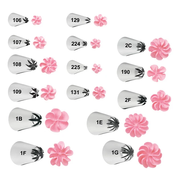 1 Piece Beautiful Flowers Nozzles Piping Tips Frosting