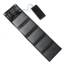 10W 2A Outdoor folding Solar Panel Solar Battery Chargers Portable source battery USB Output single-crystal silicon waterproof