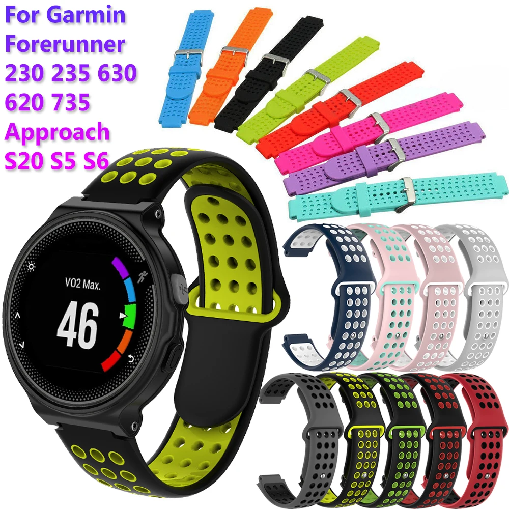 Силиконовый Смарт Браслет ремешок на запястье для Garmin Forerunner 220 230 235 620 630 735XT умный ремешок сменный ремешок