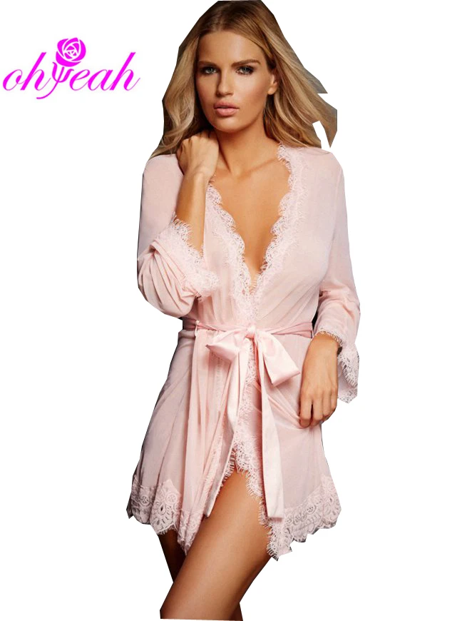 R80182 New sexy see-through mesh women sleepwear with lacework ohyeah sexy lingerie hot seductive underwear women clothing