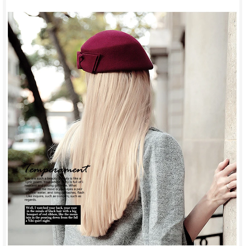 2018 Autumn And Winter Female Painter Hat Warm Woolen Hat Hat Lady Stewardess Hat Beret Fashion Hat ACD18 (9)