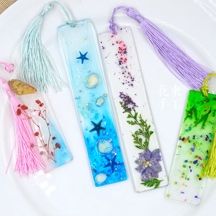 

Flower Invitation Bookmark mould_Silicone Mold DIY Material Handmade Glue Flower Invitation Dried Flowers