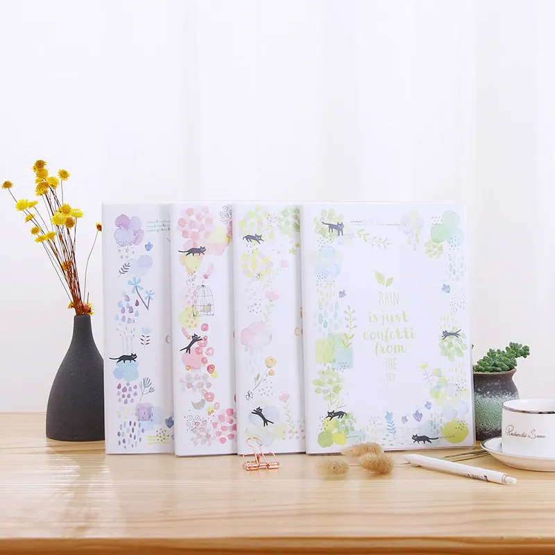 

Cute Kawaii Plants Flowers Black Cat Simple Notebook Weekly Planner Daily Notes For Kids Gift Material Escolar Korean Stationery