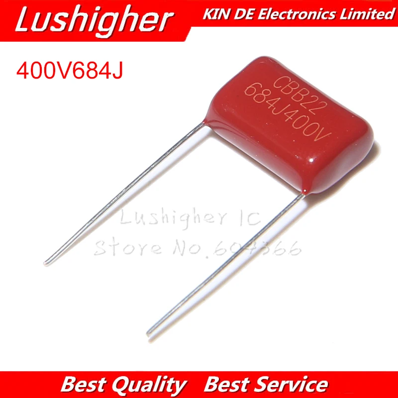 Полипропиленовый пленочный конденсатор 400V684J 15 мм 0 68 мкФ 680nf 684 400V 684J 684J400V CBB 10 шт. |
