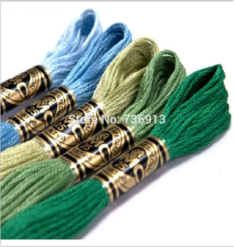 

Total 50 Pieces DMC Embroidery Cross Stitch Floss Yarn Thread 8.7Yard