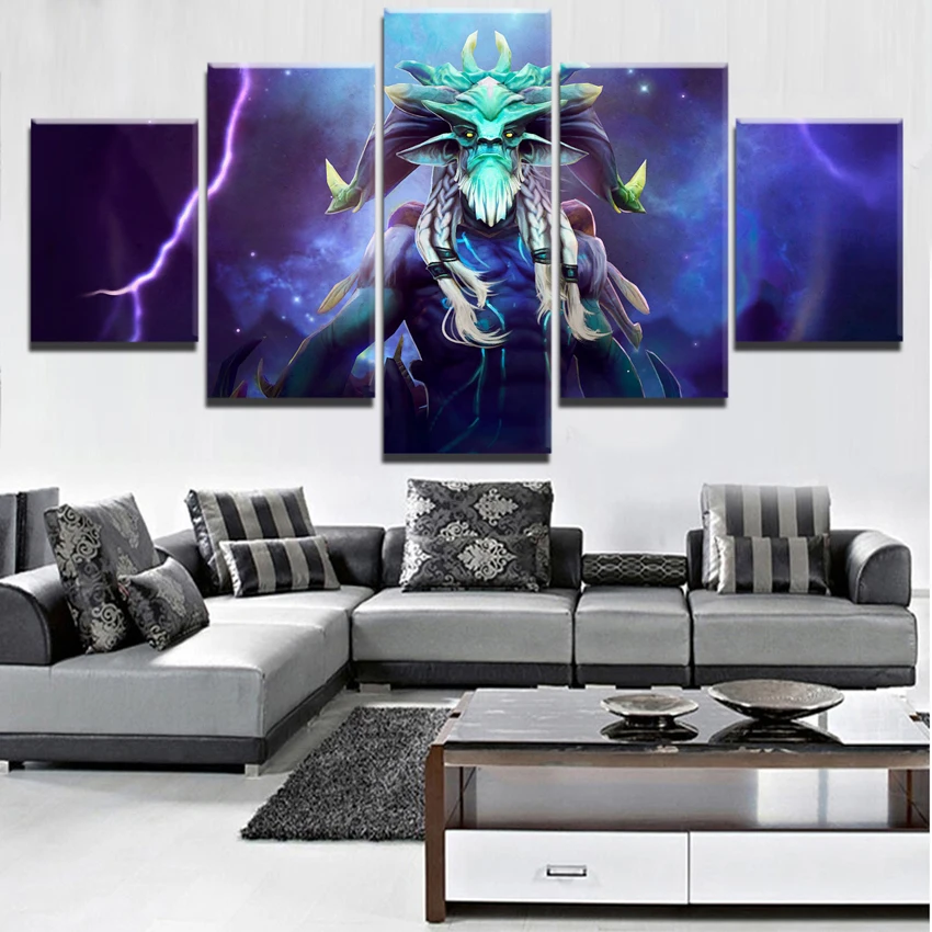 Modern Decorative 5 Pieces DOTA 2 Game HD Print Canvas Printed Home Print Poster Canvas Painting Wa