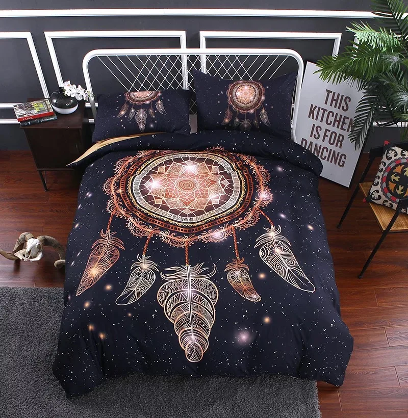 

Dreamcatcher 5D 3 Pcs Bedding Set Duvet Cover sets pillowcase luxury explosive three pieces twin/full/queen/king size