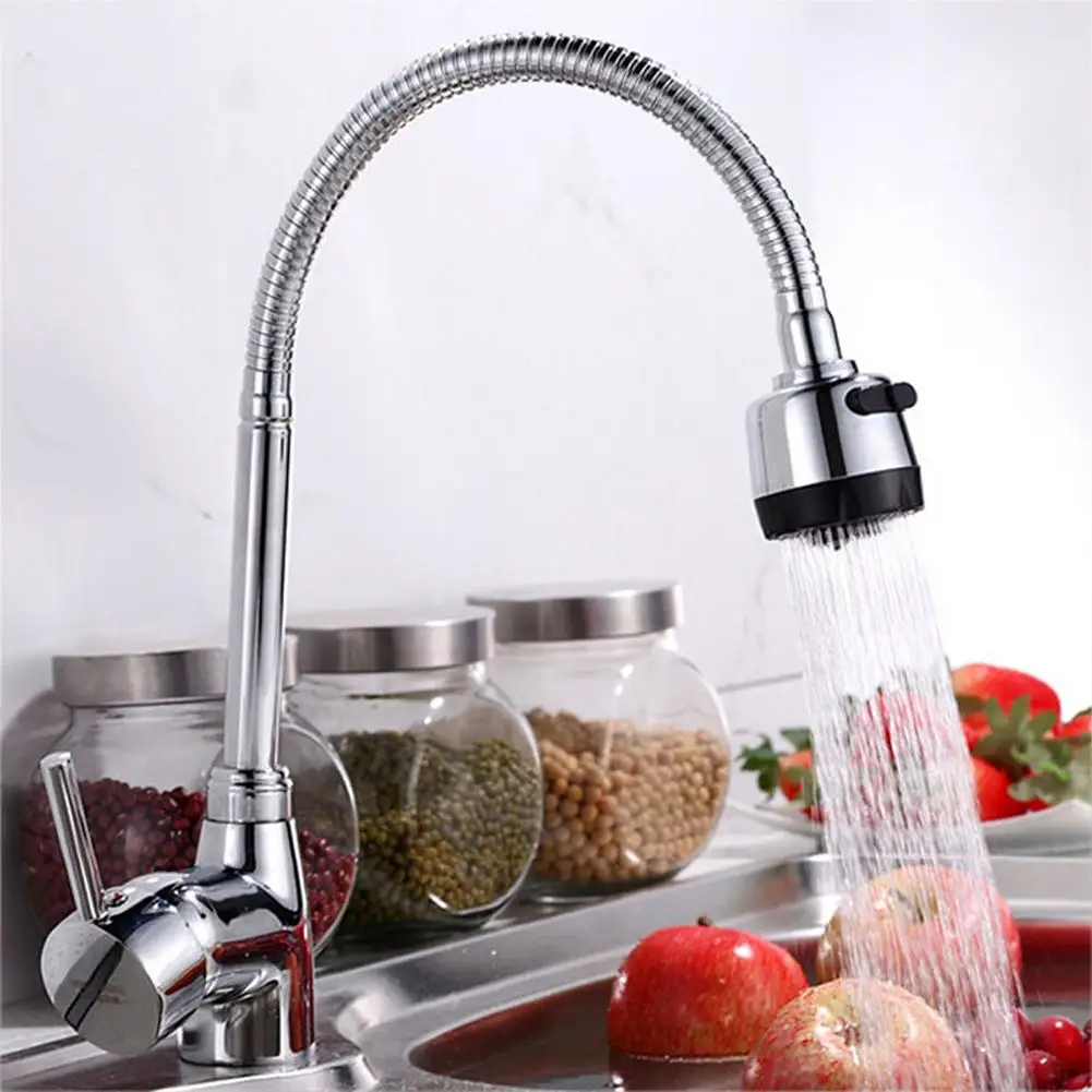 

Extended Faucet Kitchen Sink Bathroom Basin Tap 360 Degree Rotatable Spout Water Mixer Tap Water Diffuser Zinc Alloy Faucet new