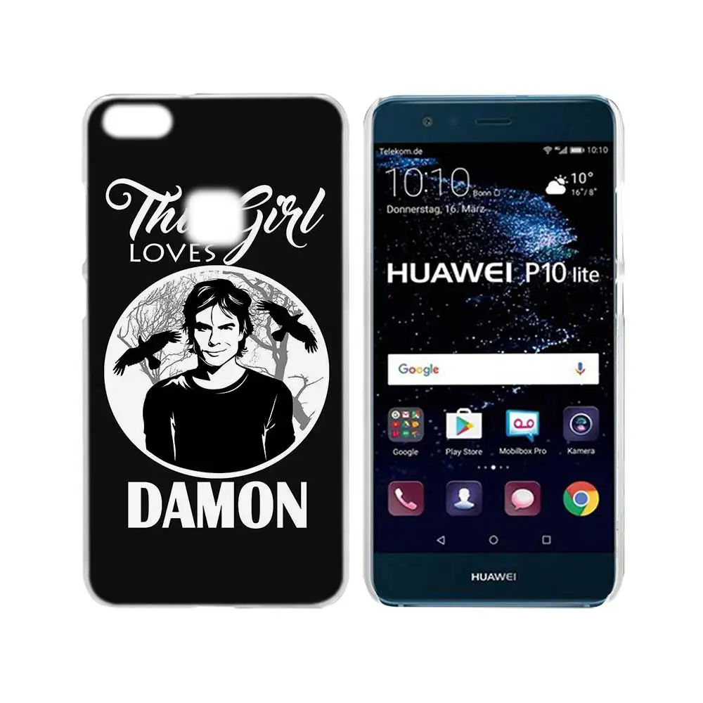 Прозрачный жесткий чехол для телефона SHELI The Vampire diaries для huawei P8 P9 P10 P20 Lite Plus Pro mate 10 Lite - Цвет: 003