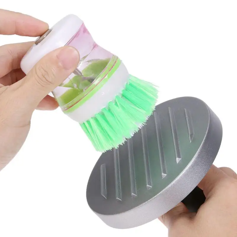 Soap Dispensing Washing Brush Automatic Liquid Cleaning Brush Pan Dish