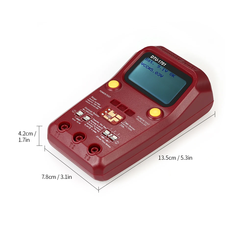 Цифровой ESR MOS/PNP/NPN SMD тестер Транзистор компонент микросхемы сопротивления