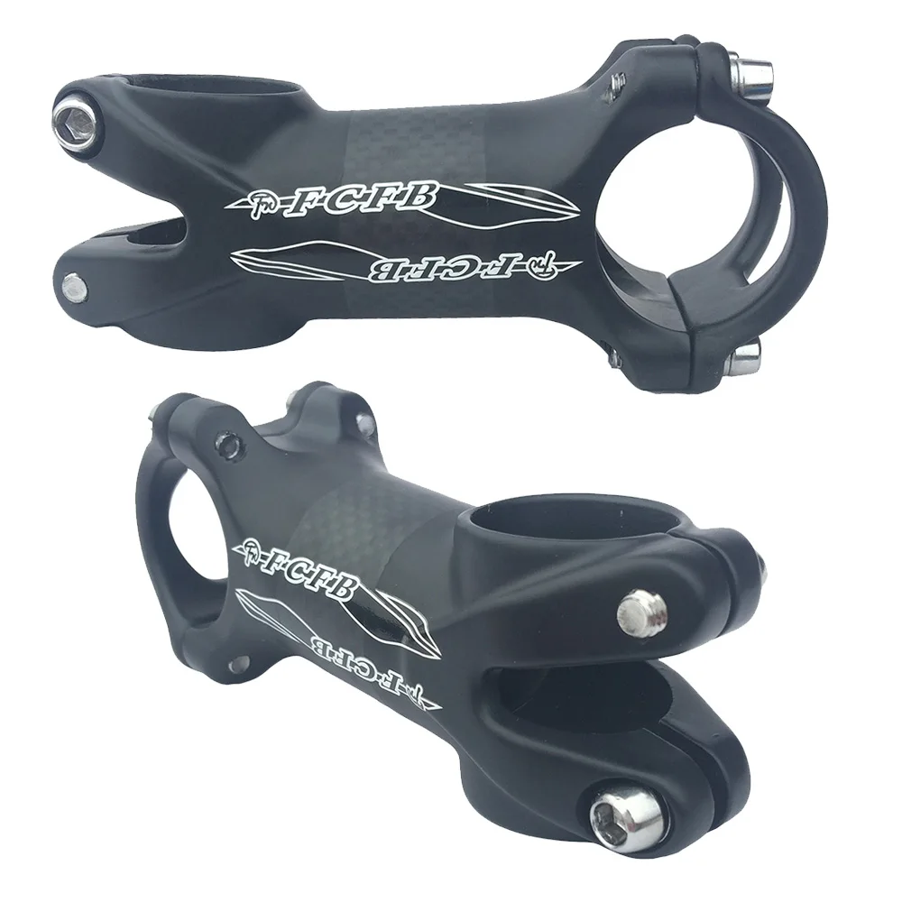 FCFB aluminum alloy+3k carbon stem Bar Clamp Diameter 31.8mm 4 Bolt