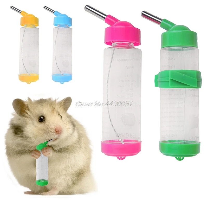 

Water Bottles Dog Feeders for Dog/Bird/Rabbit/Hamster/Pet Hanging Bottle Auto Feeder Water Dispenser Travel Feeding Bowl 125ml