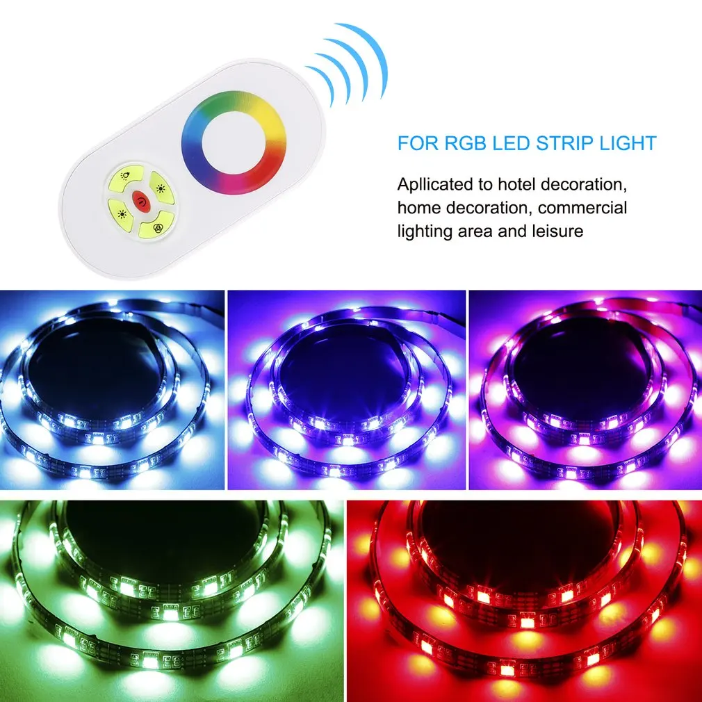 Беспроводной RF SMD RGB светодиодные полосы света сенсорный диммер дистанционное