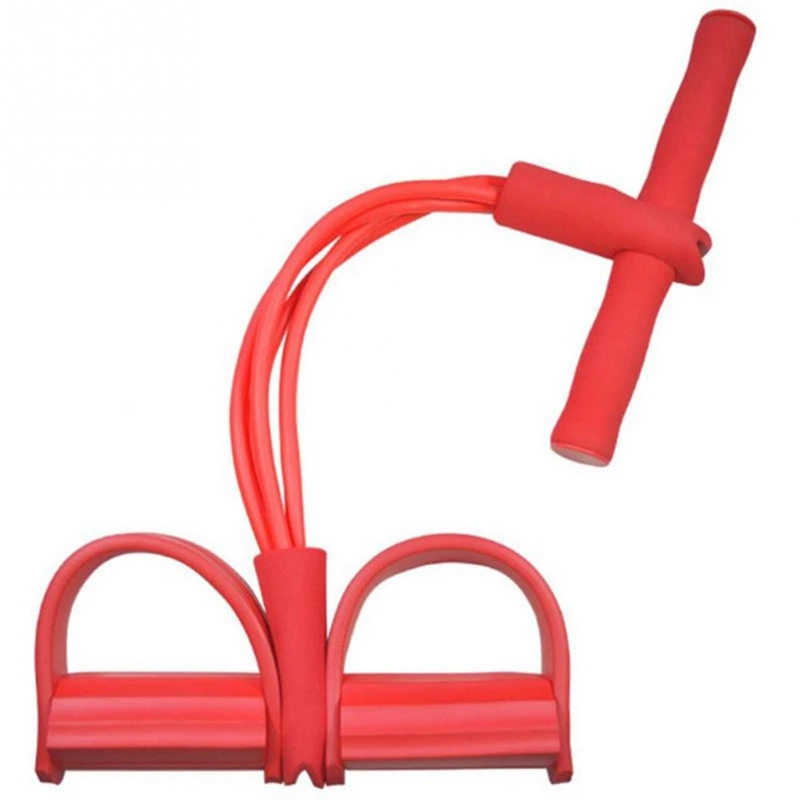 

4 Tube Strong Fitness Resistance Bands Latex Pedal Exerciser Women Men Sit Up Pull Ropes Yoga Fitness Equipment