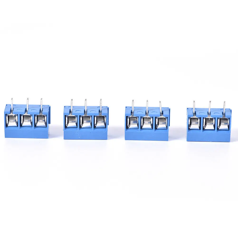 

10Pcs/lot KF301-5.0-3P Pitch 5.0mm KF301-3P Straight Pin PCB 3 Pin 3 Pin Screw Terminal Block Connector Accessories 0.01kg