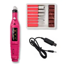 1 комплект профессиональный маникюр машина Электрический дрель для аппаратного маникюра машины педикюр для ногтей Art файла сверла ногтей инструменты для маникюра