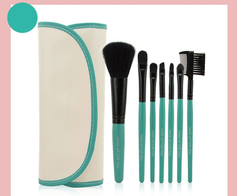 7 Pcs Natural Eye Makeup Brushes Tool Set Cosmetic Foundation Make Up Brushes Bag Eyeshadow Eyebrow Eyelash Lip Brush Beauty Kit (13)