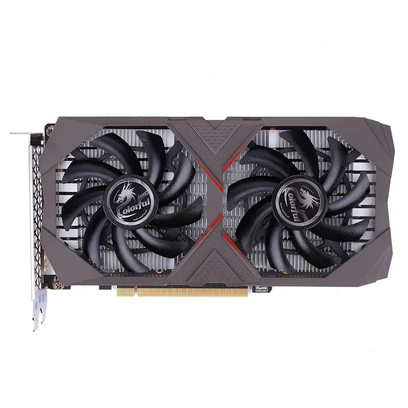Цветная видеокарта GeForce GTX 1650 E sports 4G GDDR5 NVIDIA DP + HDMI DVI 128 бит 6Pin для ПК игр|Графические