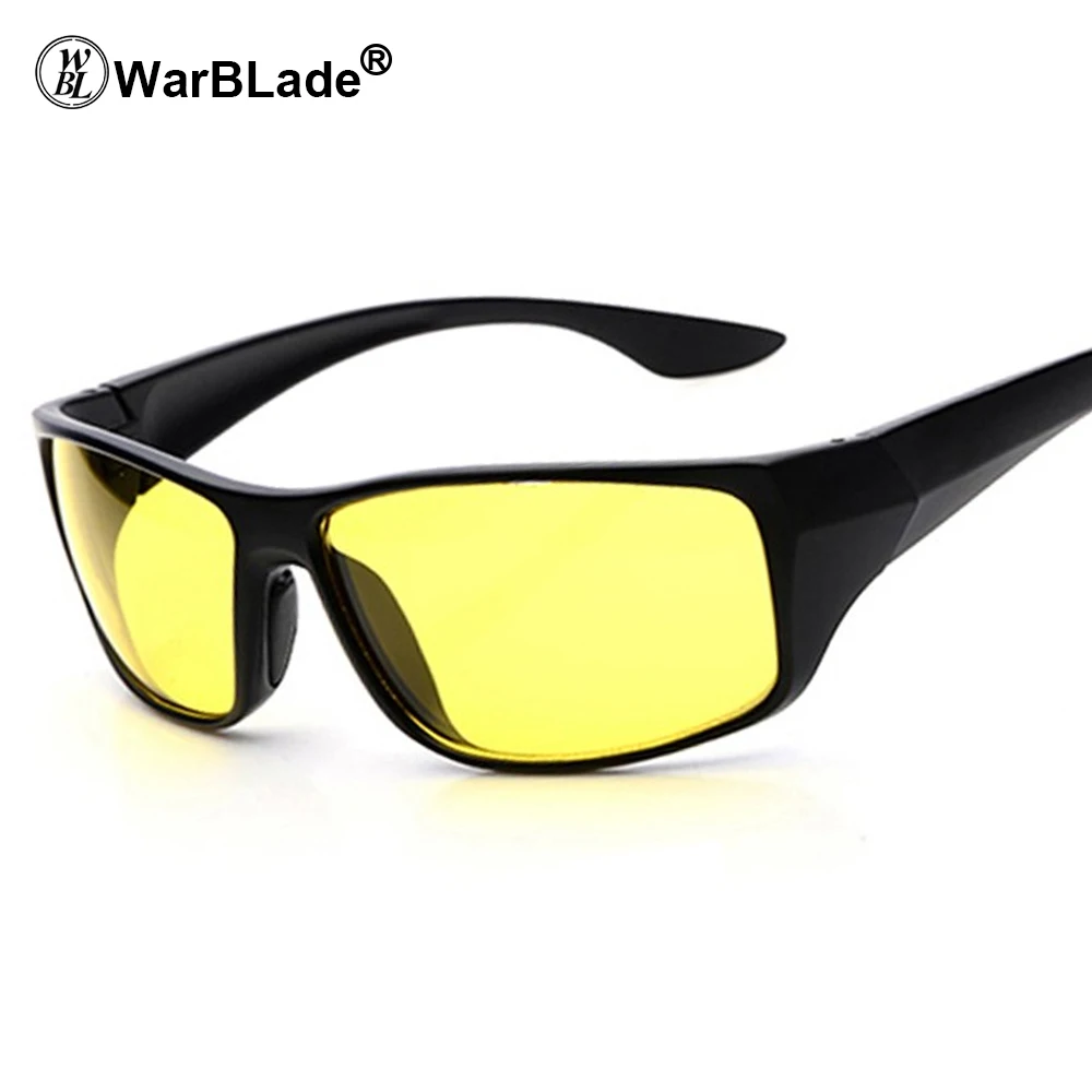 Мужские водительские очки WarBLade, очки ночного видения для вождения, спортивные солнцезащитные очки из поликарбоната, антибликовые, UV400 для мужчин - Цвет линз: night vision