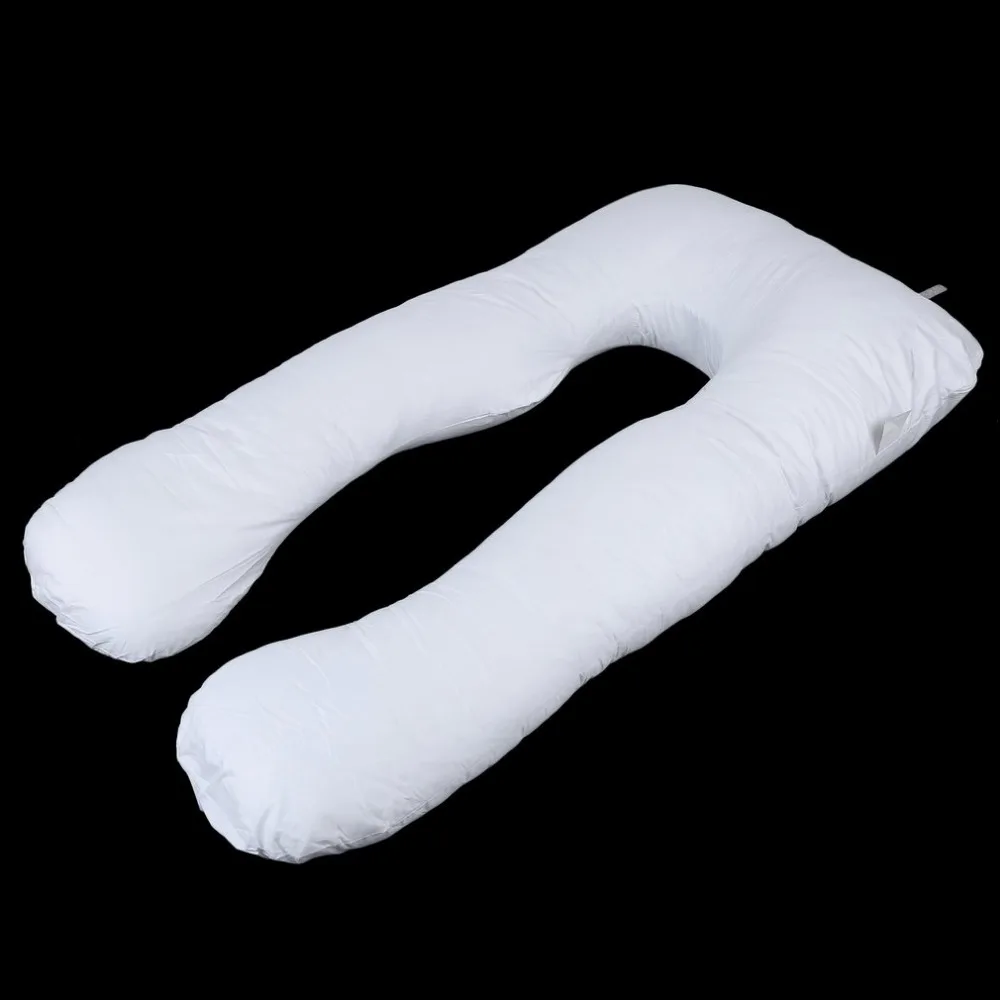 Murah 160 Cm * 66 Cm Baru Bersalin Besar U Berbentuk Tubuh Bantal Tubuh Kehamilan Bantal Side Sleeper Dapat Dilepas Penutup