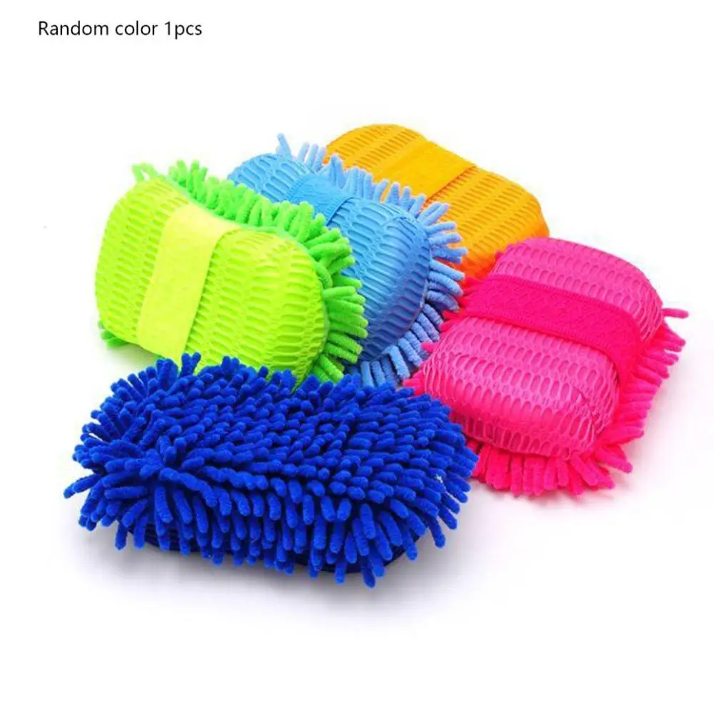 

Chenille Superfine Fiber Magic Brush Cheney Cleaning Sponge Block Cleaning Sponge Coral Velvet Car Washing Sponge