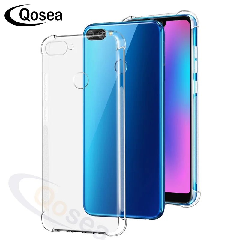 Qosea для huawei Honor 9i чехол четыре угла взрывозащищенный прозрачный Ультратонкий