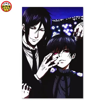 

painting by numbers art paint by number Kuroshitsuji colleagues Blue Digital painting DIY, drawing on the cloth by digital pain