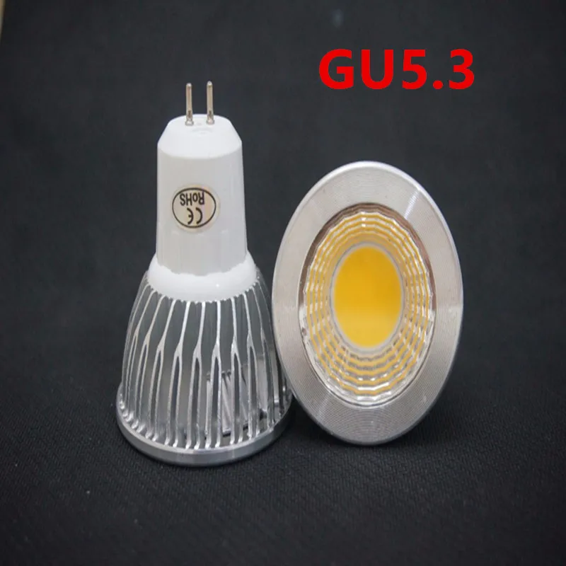 100 PCSDHL новая высокая мощность лампасветодио дный да LED GU5.3 COB 9 Вт 12 Вт 15 Вт светодио дный затемненный светодиодный Cob прожектор Теплый