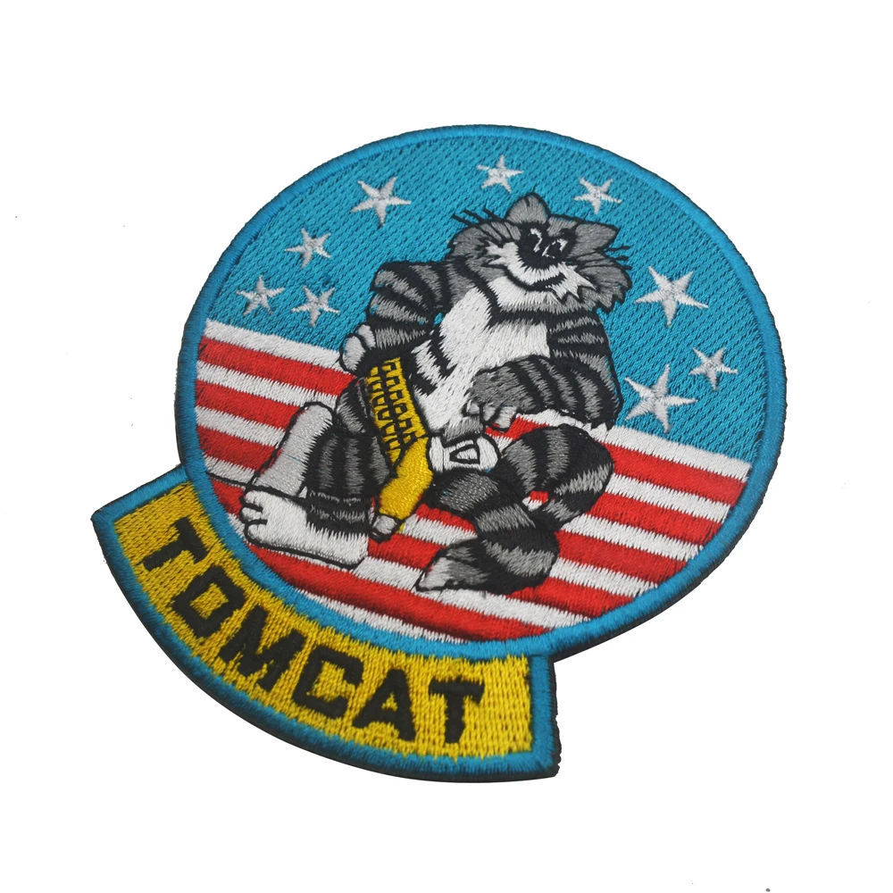 F-14 TOMCAT темно-синий патч военный TOMCAT США истребитель эскадрилья куртка на плечо нашивка значок