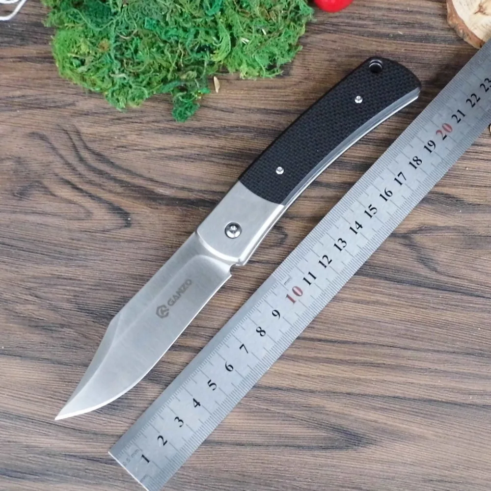 Comprar Ganzo de G7471 Firebird F7471 58 60HRC 440C G10 o mango de madera cuchillo plegable de bolsillo supervivencia al aire libre Camping caza cuchillo EDC